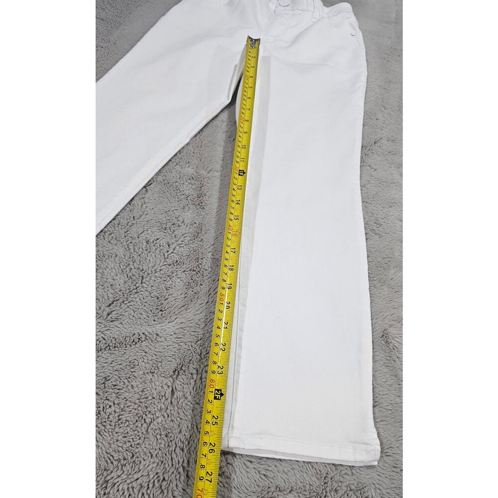 WIT & WISDOM Jeans High Rise Micro Slit Hem Straight Leg Pants, White, Sz 00 NEW - Picture 11 of 14